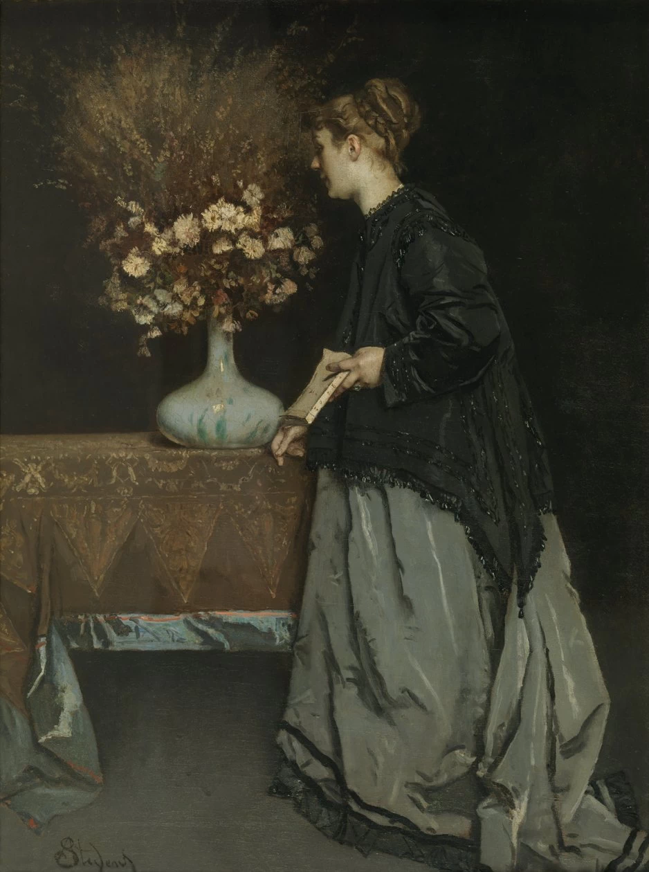 Alfred Émile Stevens - Fiori autunnali, 1867